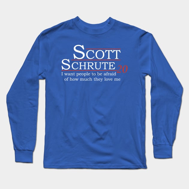 Scott Schrute 2020 Long Sleeve T-Shirt by rgritzke@gmail.com
